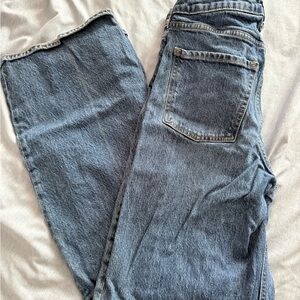 Old Navy Women's Blue Sky-Hi Wide Leg Jeans